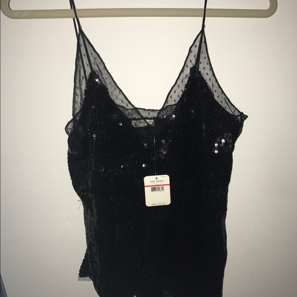 NWT Free People Sequin Top!